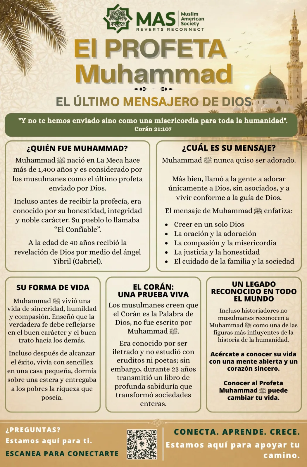 Volante: El Profeta Muhammad, el último mensajero de Dios